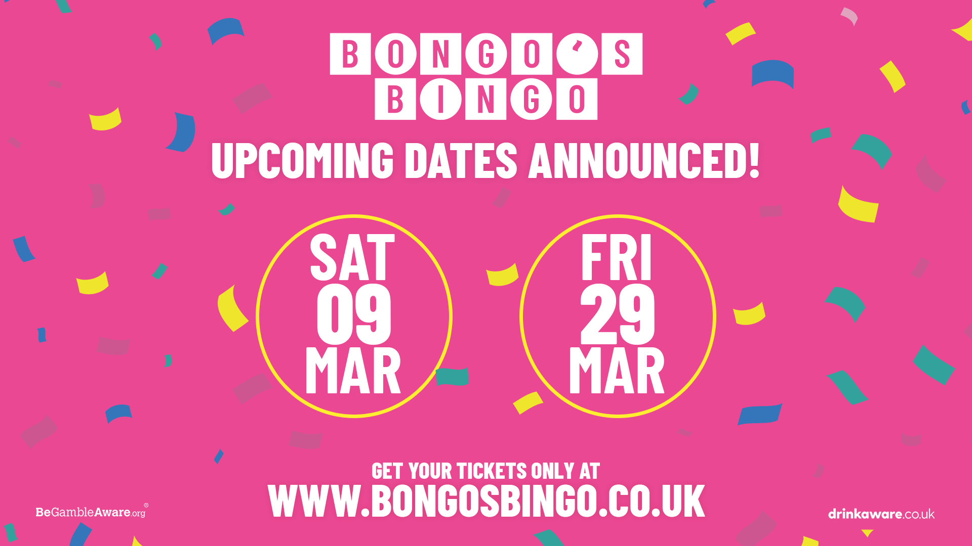 March Bongos Bingo Dates Wigan